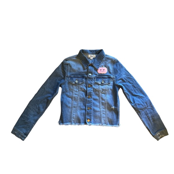Girls Denim Halloween Jean Jacket Sz:S 11/12 - Picture 6 of 8